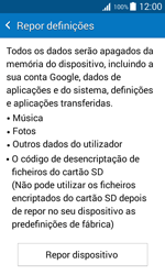 Samsung Galaxy J1 - Repor definições - Como repor definições de fábrica do telemóvel -  7 