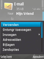 Nokia N82 - E-mail - hoe te versturen - Stap 14 