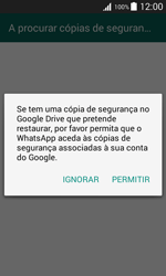 Samsung Galaxy J1 - Aplicações - Como configurar o WhatsApp -  9 