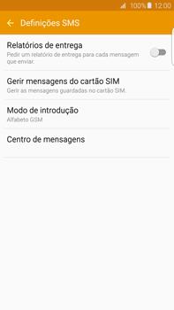 Samsung Galaxy S6 Edge + - SMS - Como configurar o centro de mensagens -  10 