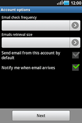 Samsung S5830 Galaxy Ace - Email - manual configuration - Step 13 