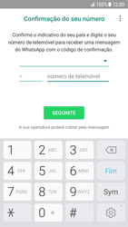 Samsung Galaxy S7 - Android Nougat - Aplicações - Como configurar o WhatsApp -  9 