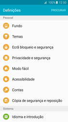 Samsung Galaxy S6 Edge - Repor definições - Como repor definições de fábrica do telemóvel -  5 