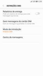 Samsung Galaxy S7 - Android Nougat - SMS - Como configurar o centro de mensagens -  8 
