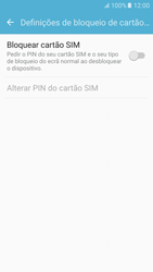 Samsung Galaxy S6 Android M - Segurança - Como ativar o código PIN do cartão de telemóvel -  7 