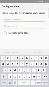 Samsung Galaxy S6 Edge + - Email - Adicionar conta de email -  5 