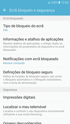 Samsung Galaxy S6 Android M - Segurança - Como ativar o código de bloqueio do ecrã -  13 