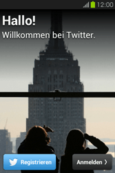 Wenn Sie noch kein Twitter-Konto haben, wählen Sie Registrieren und fahren mit dem nächsten Schritt fort.