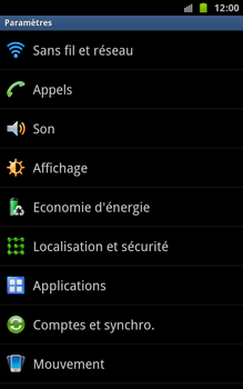 Samsung N7000 Galaxy Note - MMS - Configuration manuelle - &Eacute;tape 4 