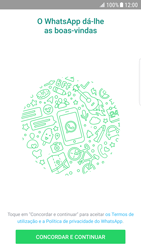 Samsung Galaxy S6 Edge - Android Nougat - Aplicações - Como configurar o WhatsApp -  6 