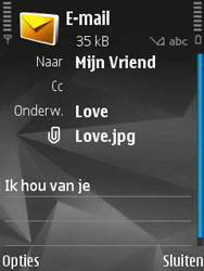 Nokia N82 - E-mail - hoe te versturen - Stap 13 