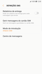 Samsung Galaxy S6 Edge - Android Nougat - SMS - Como configurar o centro de mensagens -  10 