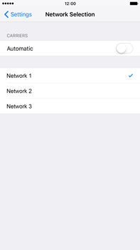 Sunrise - Apple iPhone 6 Plus iOS 9 - Network: Manual network selection