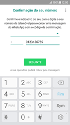 Samsung Galaxy S7 - Android Nougat - Aplicações - Como configurar o WhatsApp -  10 