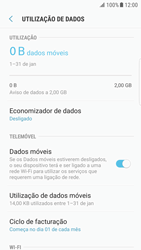 Samsung Galaxy S6 Edge - Android Nougat - Internet no telemóvel - Como ativar os dados móveis -  7 