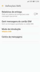 Samsung Galaxy S7 - SMS - Como configurar o centro de mensagens -  8 