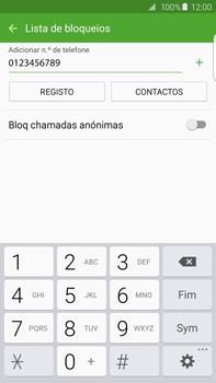 Samsung Galaxy S6 Edge + - Chamadas - Como bloquear chamadas de um número -  10 