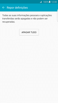 Samsung Galaxy S6 Edge + - Repor definições - Como repor definições de fábrica do telemóvel -  8 