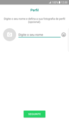 Samsung Galaxy S6 Edge - Android Nougat - Aplicações - Como configurar o WhatsApp -  14 