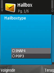 Nokia N82 - E-mail - handmatig instellen - Stap 9 