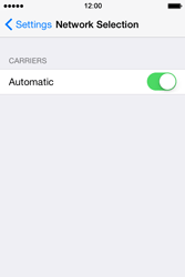 Sunrise - Apple iPhone 4s iOS 8 - Network: Manual network selection