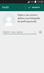 Samsung Galaxy J1 - Aplicações - Como configurar o WhatsApp -  10 