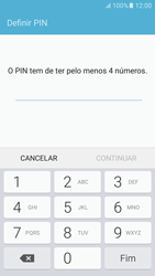 Samsung Galaxy S6 Android M - Segurança - Como ativar o código de bloqueio do ecrã -  7 