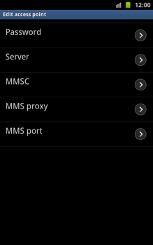 Samsung N7000 Galaxy Note - Internet - manual configuration - Step 9 