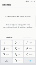 Samsung Galaxy S6 Edge - Android Nougat - Segurança - Como ativar o código de bloqueio do ecrã -  7 