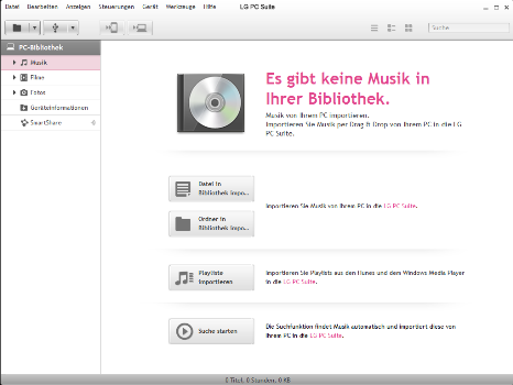 LG OPTIMUS L3 - PC-Anbindung - Inhalte (Bilder, Videos, Musik) synchronisieren - Schritt 2