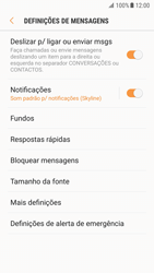 Samsung Galaxy S7 - Android Nougat - SMS - Como configurar o centro de mensagens -  6 