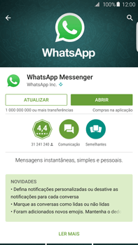 Samsung Galaxy S6 Edge + - Aplicações - Como configurar o WhatsApp -  6 