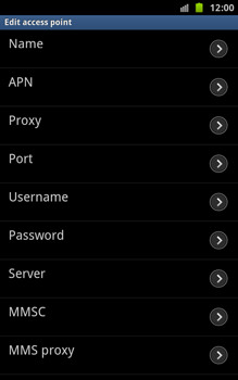 Samsung N7000 Galaxy Note - Internet - manual configuration - Step 8 