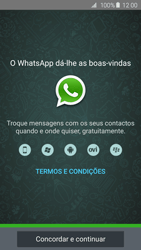 Samsung Galaxy S6 Edge - Aplicações - Como configurar o WhatsApp -  9 