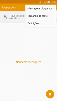 Samsung Galaxy S6 Edge + - SMS - Como configurar o centro de mensagens -  5 