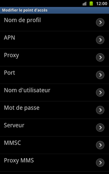 Samsung N7000 Galaxy Note - MMS - Configuration manuelle - &Eacute;tape 8 