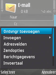 Nokia N82 - E-mail - hoe te versturen - Stap 6 