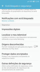 Samsung Galaxy S6 Android M - Segurança - Como ativar o código PIN do cartão de telemóvel -  5 