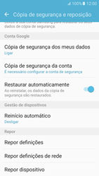 Samsung Galaxy S6 Android M - Repor definições - Como repor definições de fábrica do telemóvel -  6 
