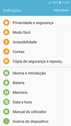 Samsung Galaxy S6 Android M - Repor definições - Como repor definições de fábrica do telemóvel -  5 