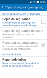Samsung Galaxy J1 - Repor definições - Como repor definições de fábrica do telemóvel -  6 