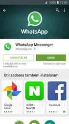 Samsung Galaxy S6 Edge - Aplicações - Como configurar o WhatsApp -  8 