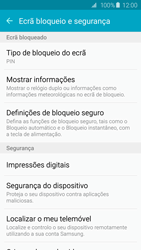 Samsung Galaxy S6 Edge - Segurança - Como ativar o código de bloqueio do ecrã -  12 