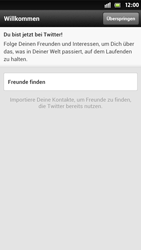Sony Xperia S - Apps - Twitter einrichten - Schritt 8