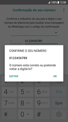 Samsung Galaxy S7 - Android Nougat - Aplicações - Como configurar o WhatsApp -  11 