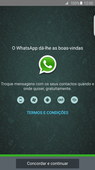 Samsung Galaxy S6 Edge + - Aplicações - Como configurar o WhatsApp -  9 