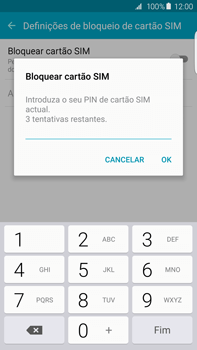 Samsung Galaxy S6 Edge + - Segurança - Como ativar o código PIN do cartão de telemóvel -  8 