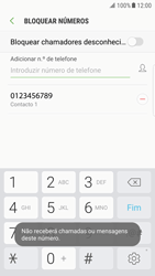 Samsung Galaxy S6 Edge - Android Nougat - Chamadas - Como bloquear chamadas de um número -  11 
