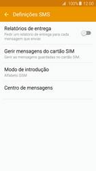 Samsung Galaxy S6 Edge - SMS - Como configurar o centro de mensagens -  8 