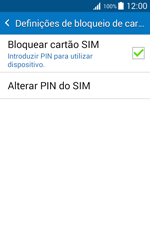 Samsung Galaxy J1 - Segurança - Como ativar o código PIN do cartão de telemóvel -  8 